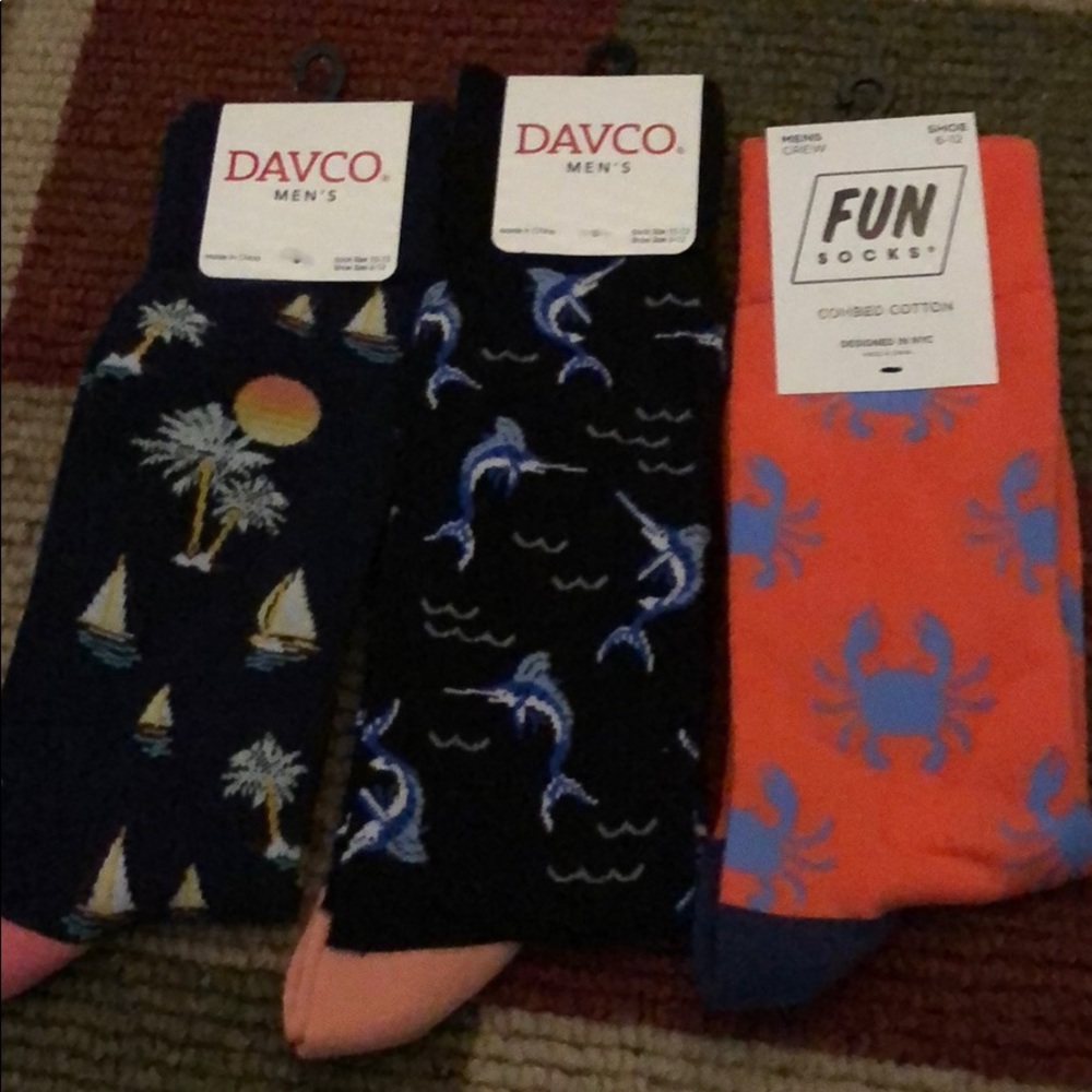 Davco fun socks three pairs